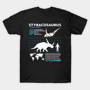 Styracosaurus Fact Sheet T-Shirt